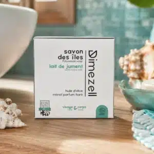 Savon au lait de jument solide Monoï bio Dimezell