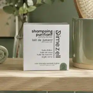 Shampoing au lait de jument solide purifiant bio Dimezell